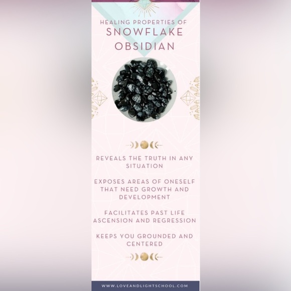 Snowflake Obsidian Pendant - Picture 2 of 3